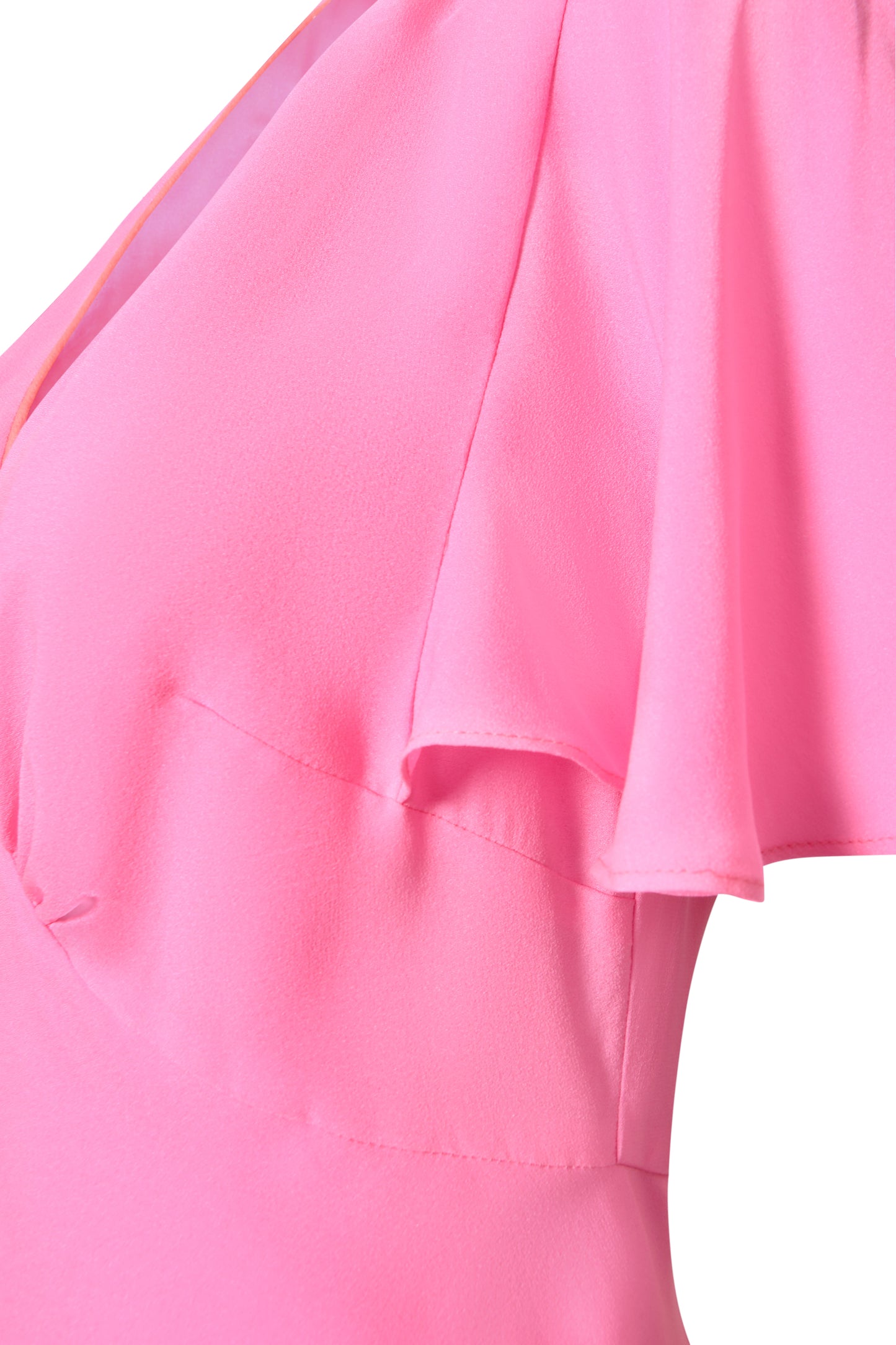 MIDI TAMMIM DRESS | PARTY PINK SILK GEORGETTE