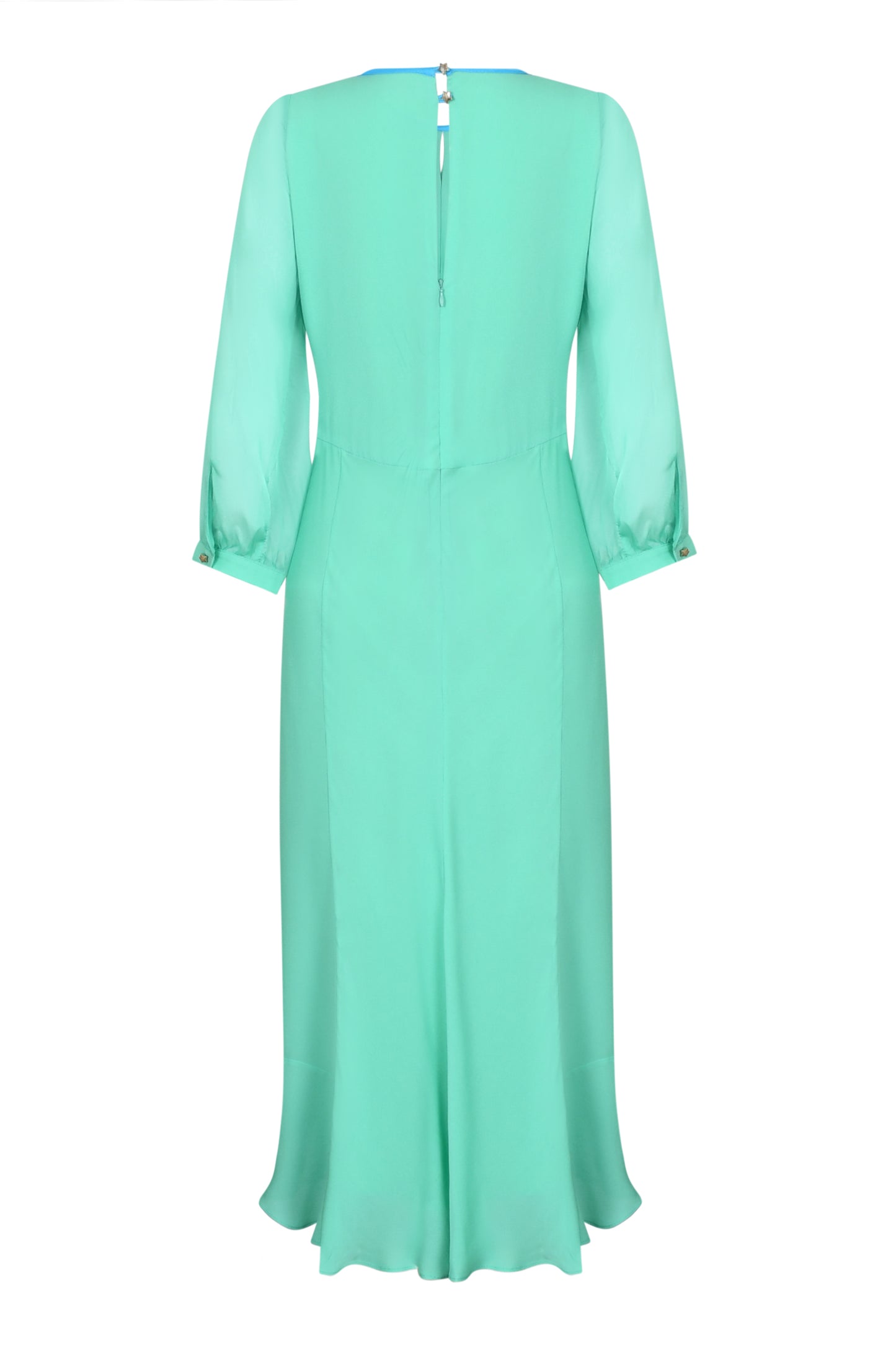TILJES DRESS | MINT SILK GEORGETTE