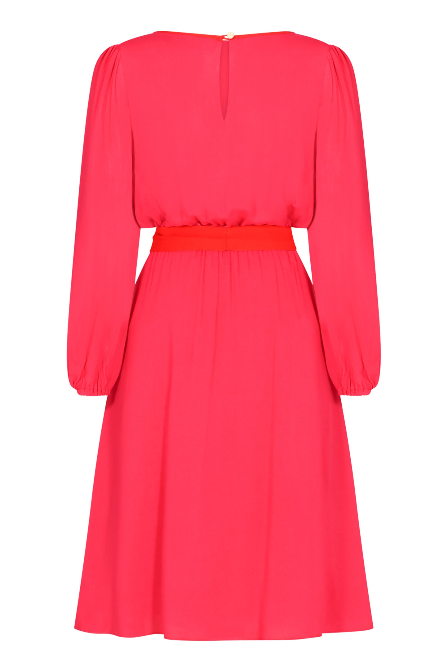 MINI VOJO-DRESS | HOT PINK RAYON