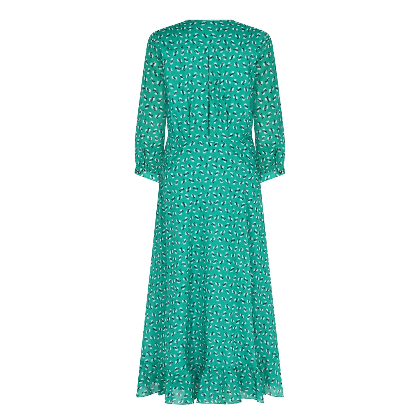 ANASCHICA DRESS | GREEN MINI HIAWATHA COTTON