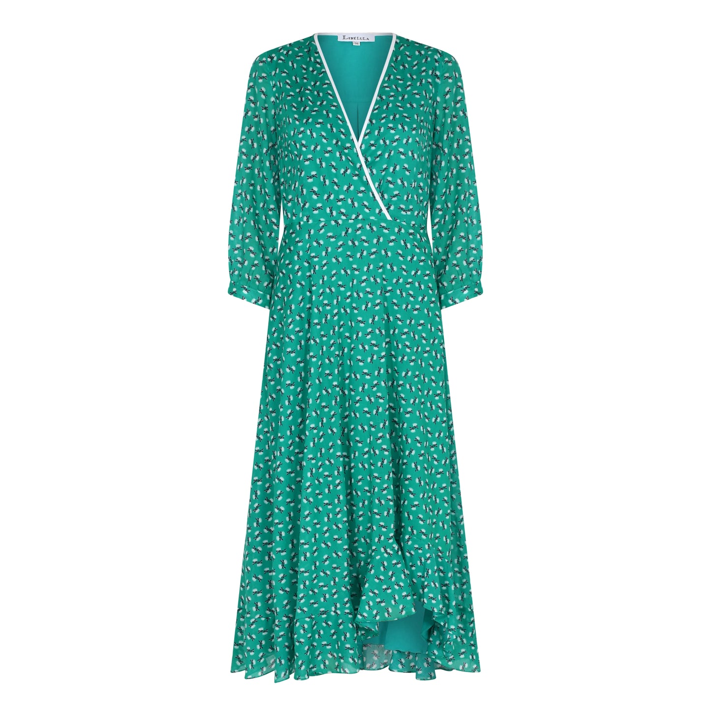 ANASCHICA DRESS | GREEN MINI HIAWATHA COTTON