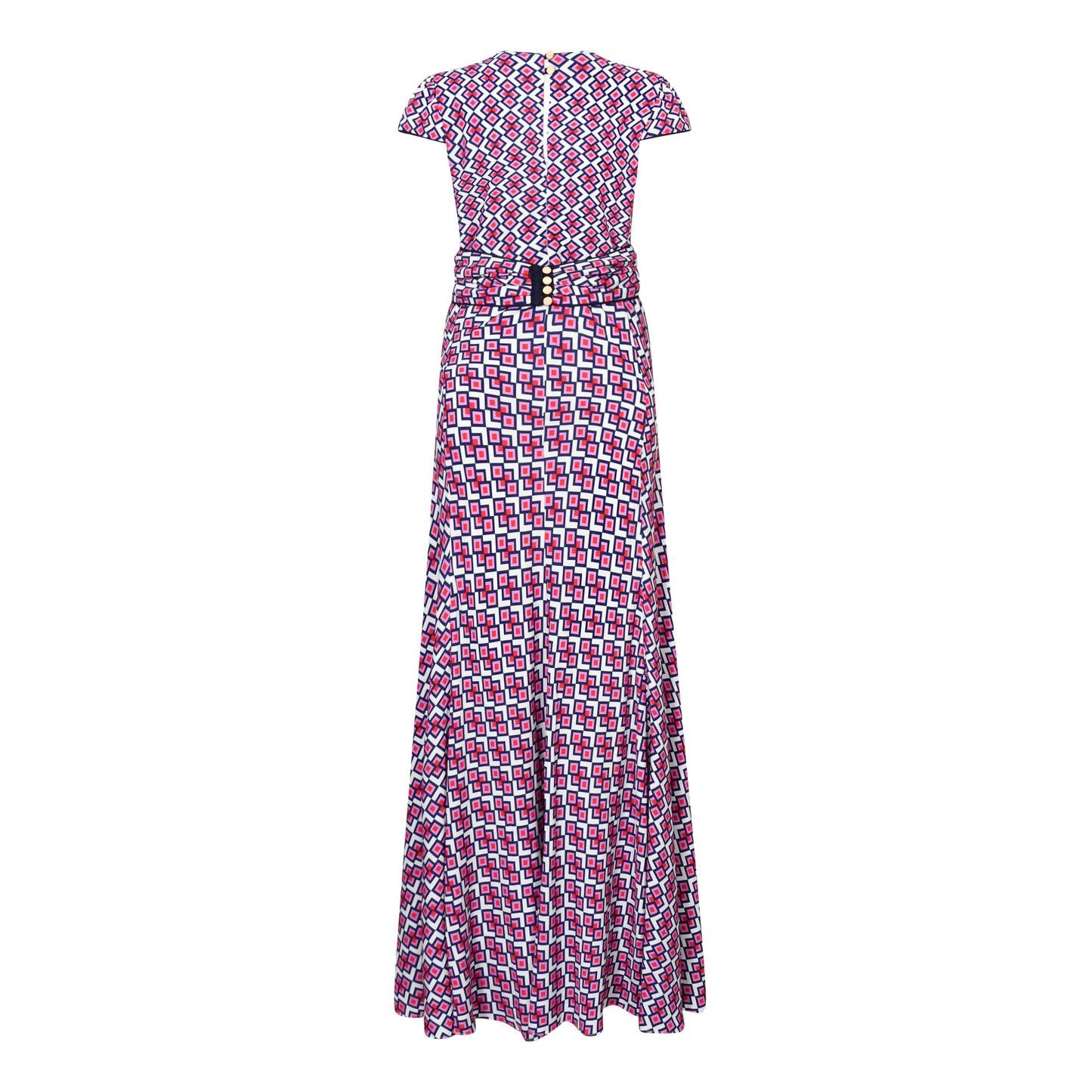 LONG MILLIE DRESS | CRAZY PAV PRINT