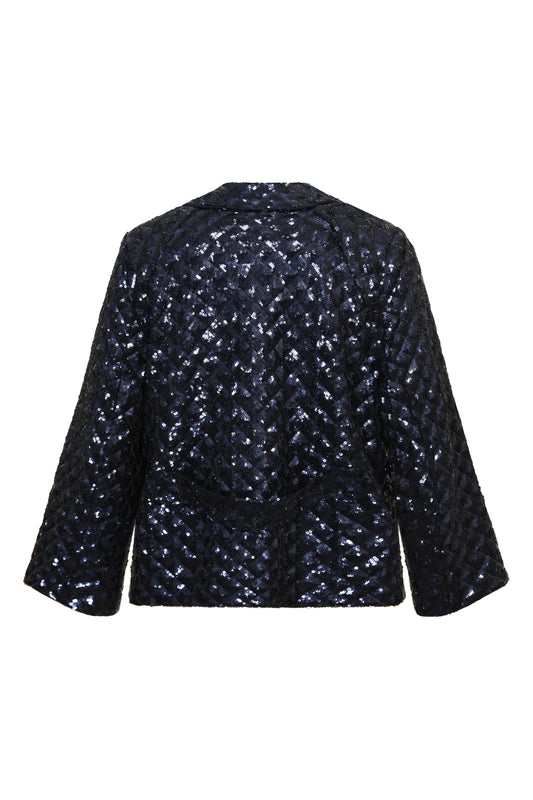 WOOLHAMPTON JACKET | BLUE SEQUINS