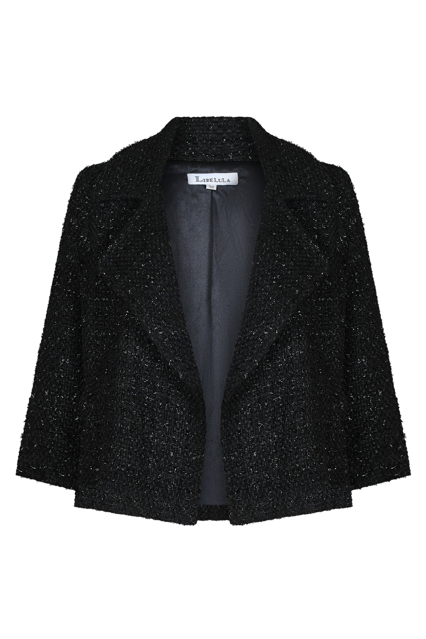 WOOLHAMPTON JACKET | BLACK SPARKLE BOUCLE