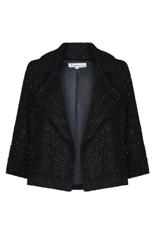 WOOLHAMPTON JACKET | BLACK SPARKLE BOUCLE