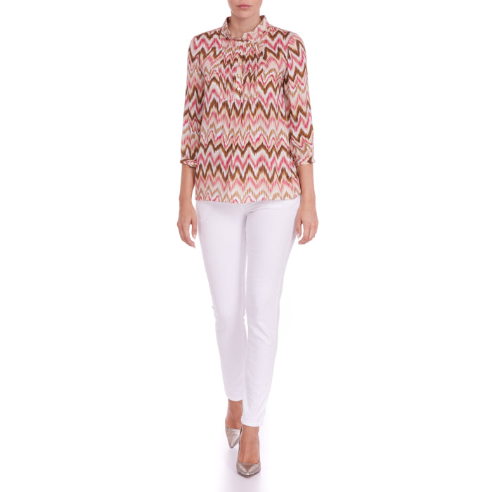 CHLOE TOP | ZIG ZAG PRINT