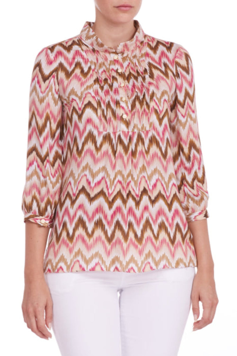 CHLOE TOP | ZIG ZAG PRINT