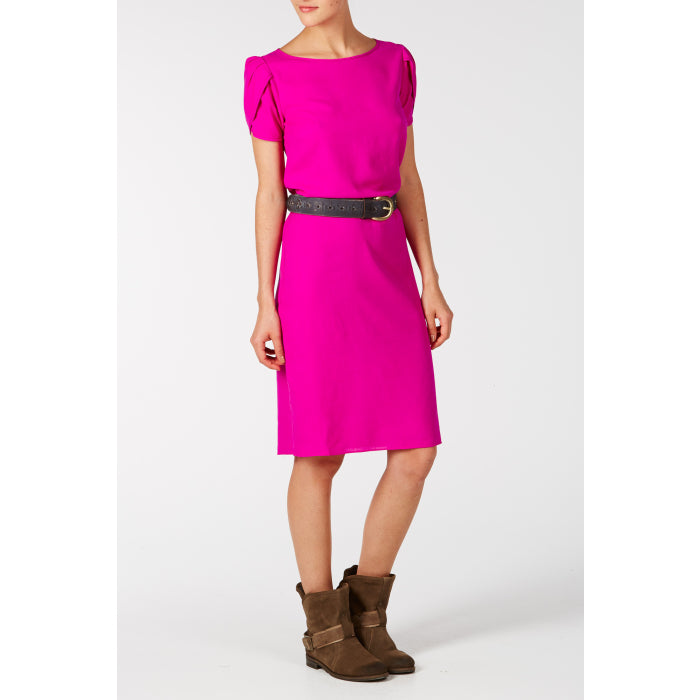 ALBERTA DRESS | MAGENTA SILK FUJI