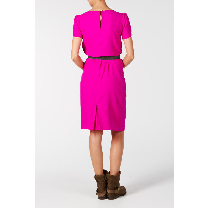 ALBERTA DRESS | MAGENTA SILK FUJI