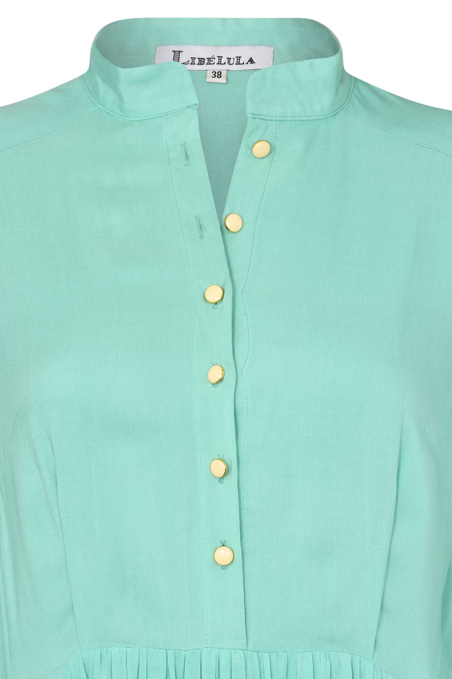 ANASTASIA DRESS - TURQUOISE RAYON