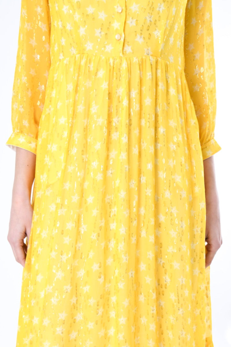 LONGER ANASTASIA DRESS | MOROCCAN STAR PRINT