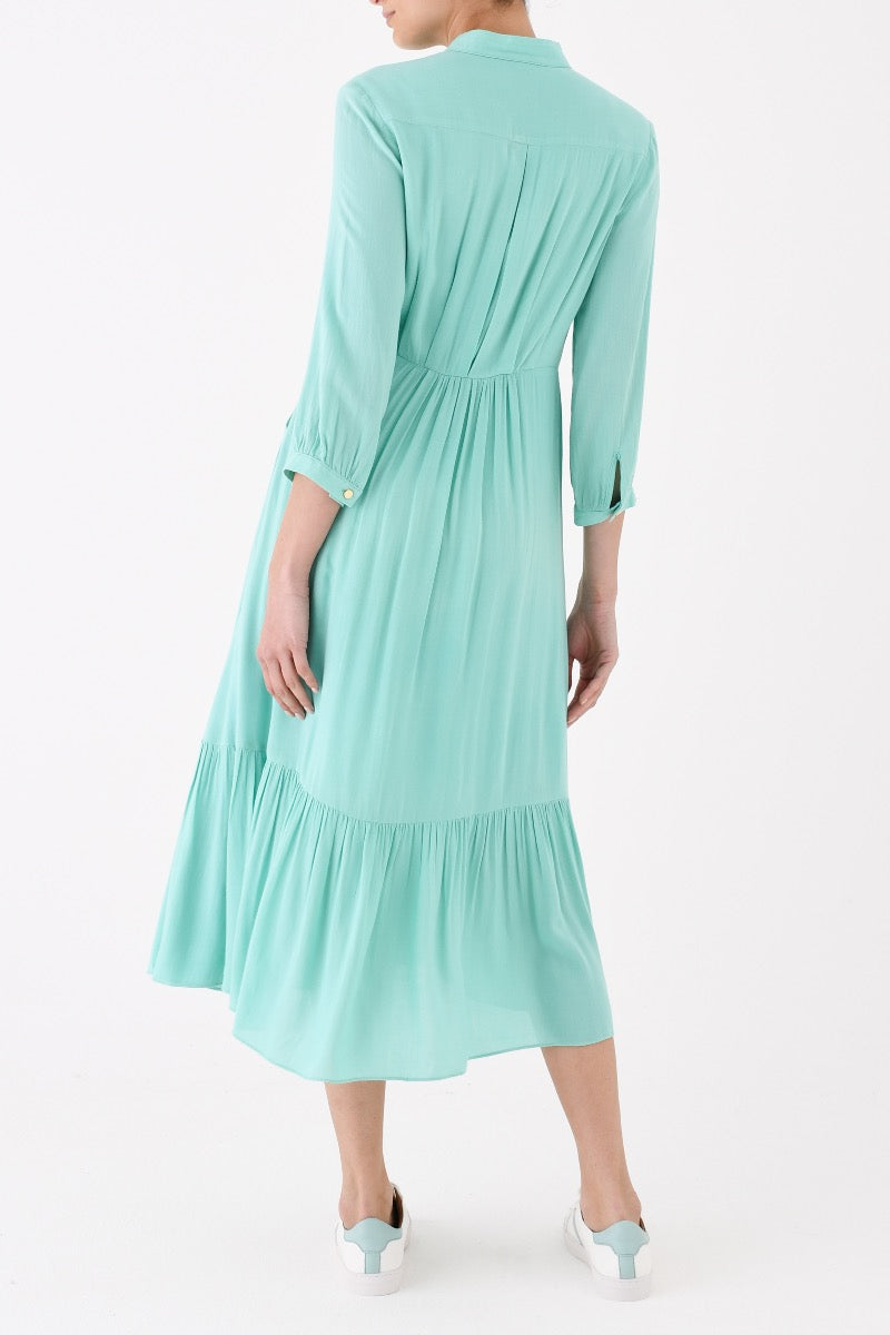 ANASTASIA DRESS - TURQUOISE RAYON