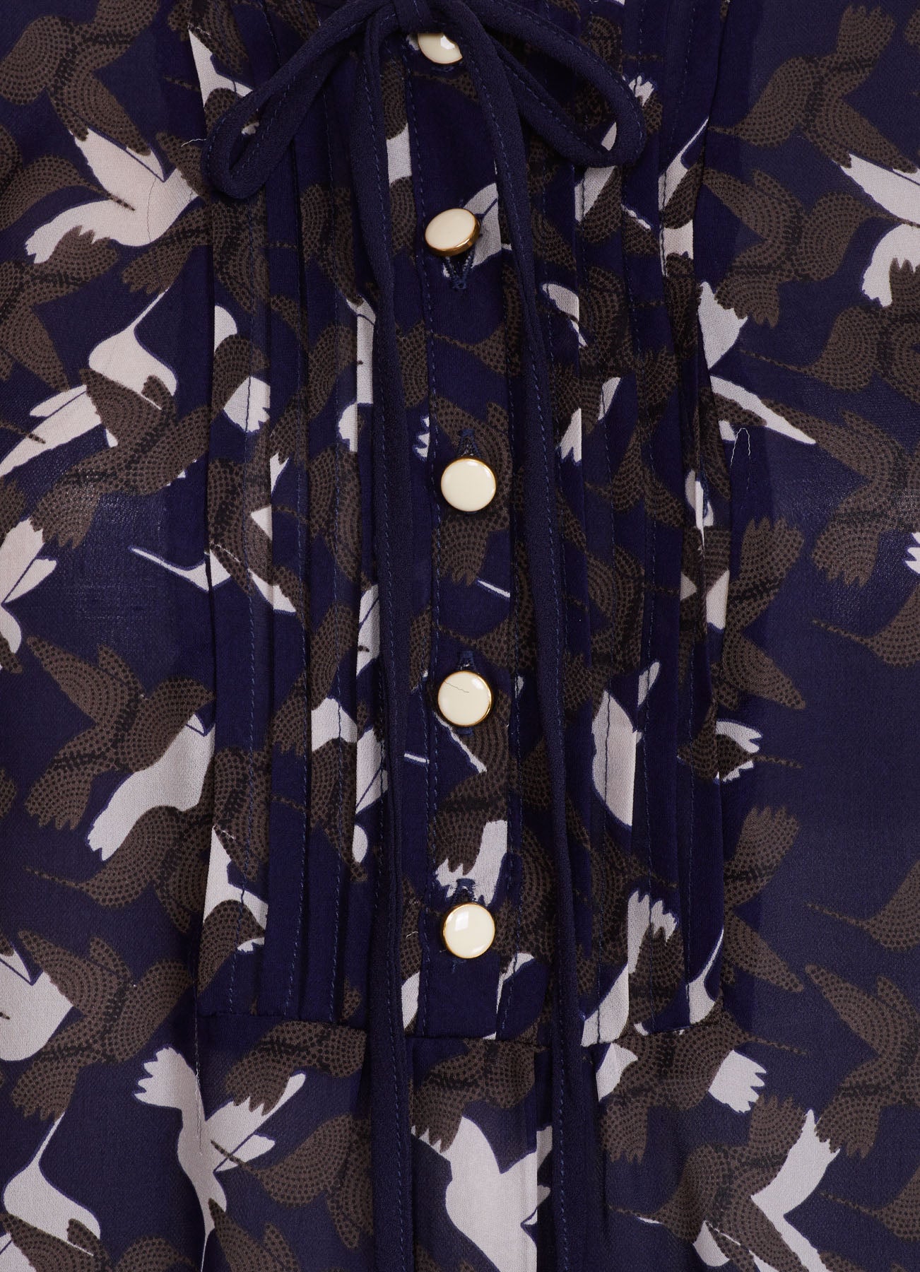 LONG BOTHWAY TOP | HUMMINGBIRD PRINT