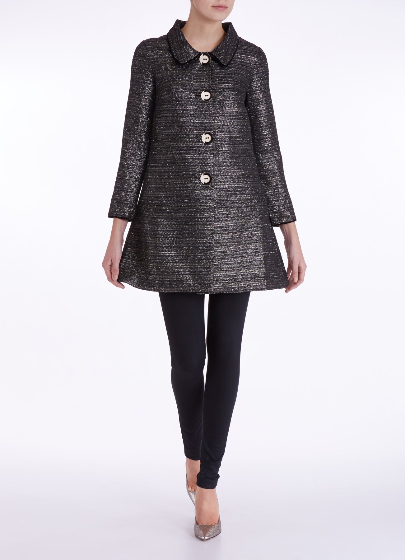 PARIS COAT | METALLIC STRIPE