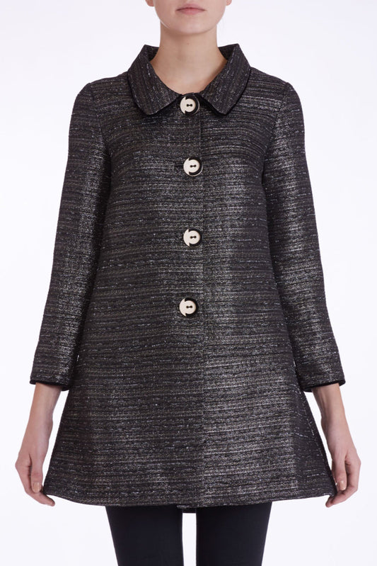 PARIS COAT | METALLIC STRIPE