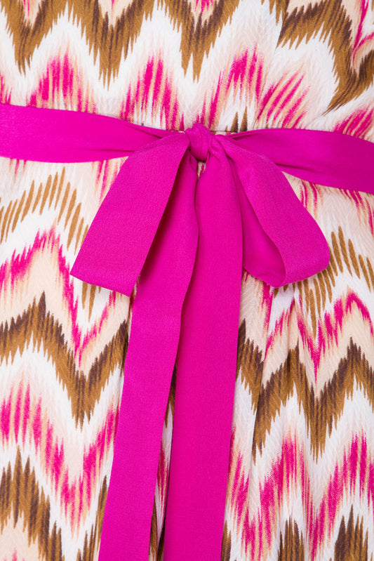 BEATRIX DRESS | ZIG ZAG PRINT