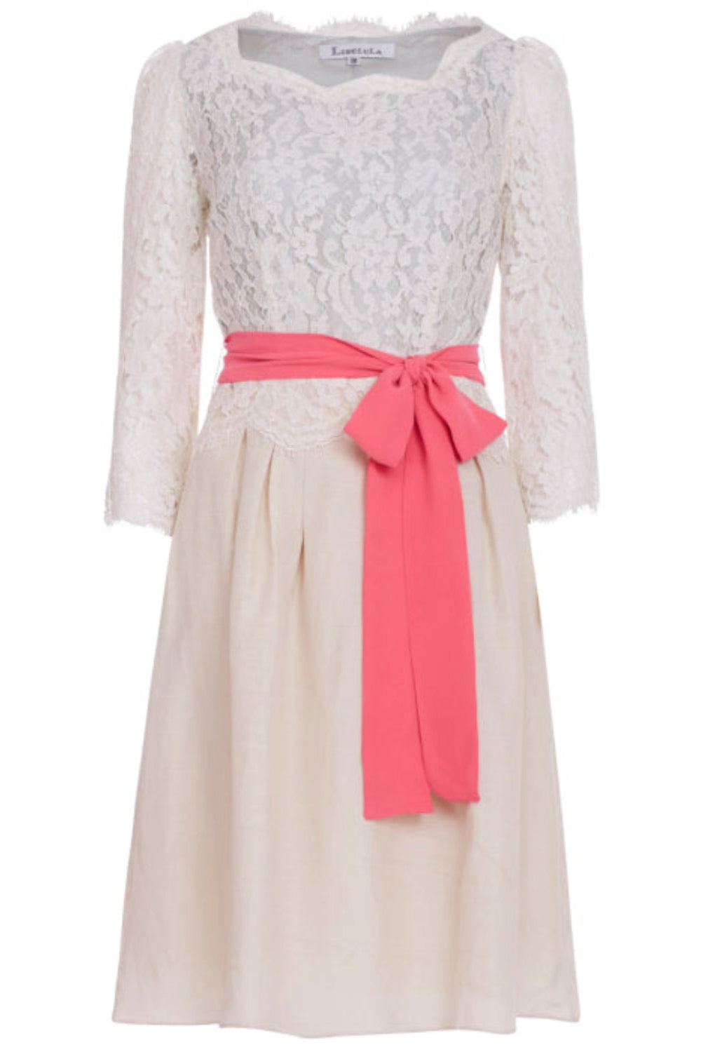 BEATRIX DRESS | LACE AND SILK MIX