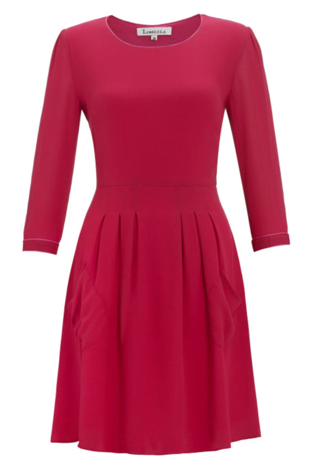 BEATRIX DRESS | RED SILK GEORGETTE