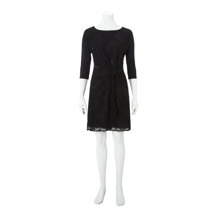 BIRDIE DRESS | BLACK BEADED LACE
