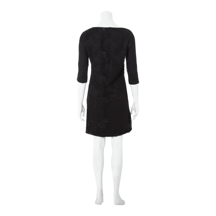 BIRDIE DRESS | BLACK BEADED LACE