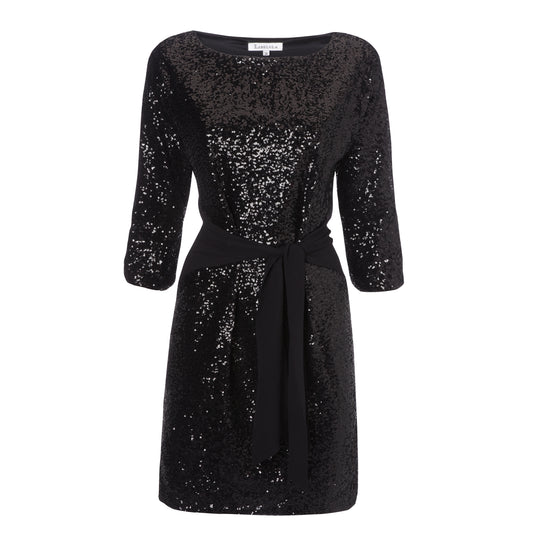 BIRDIE DRESS | BLACK SEQUINS