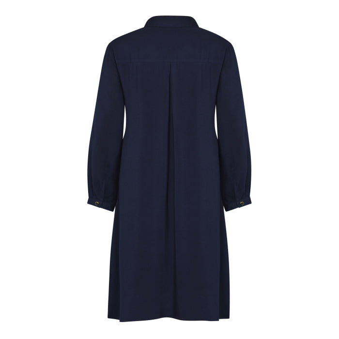 CHLOE DRESS | NAVY RAYON