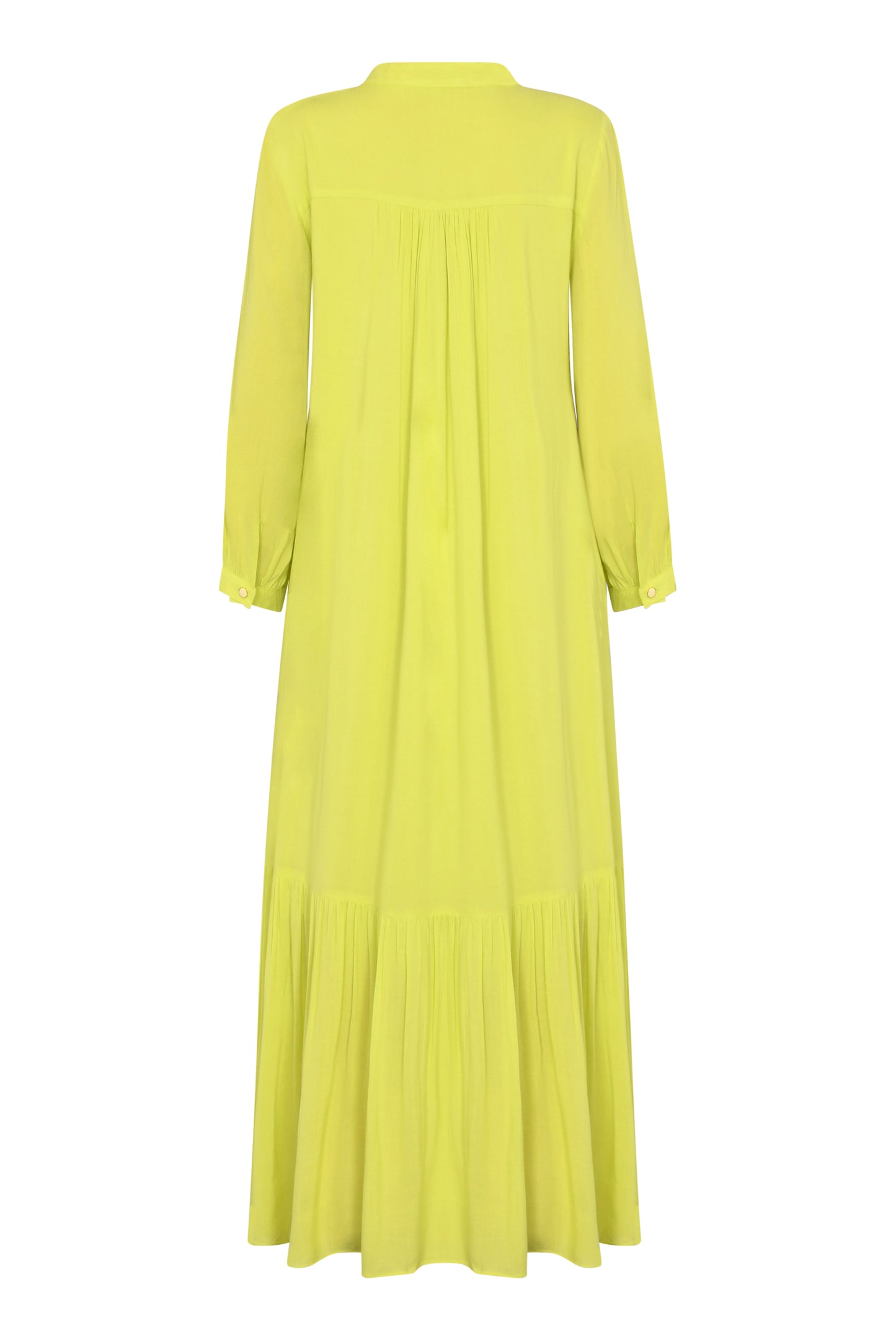 CLAUDE DRESS | LIME RAYON