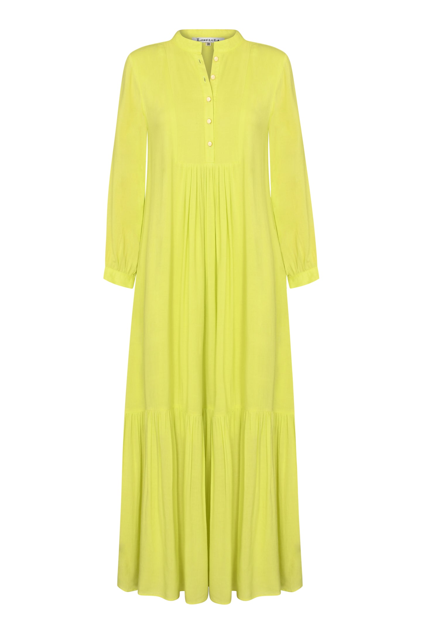 CLAUDE DRESS | LIME RAYON