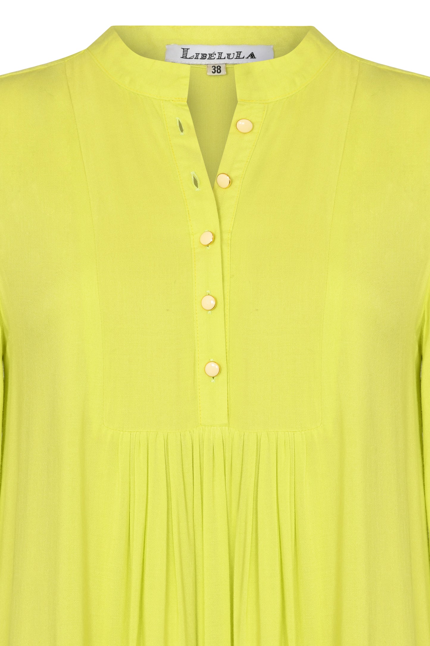 CLAUDE DRESS | LIME RAYON