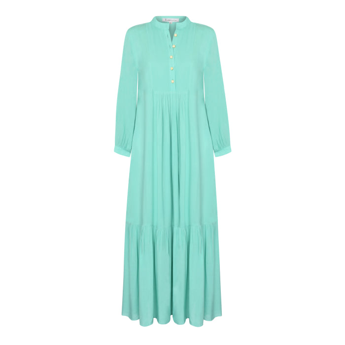 CLAUDE DRESS | TURQUOISE RAYON