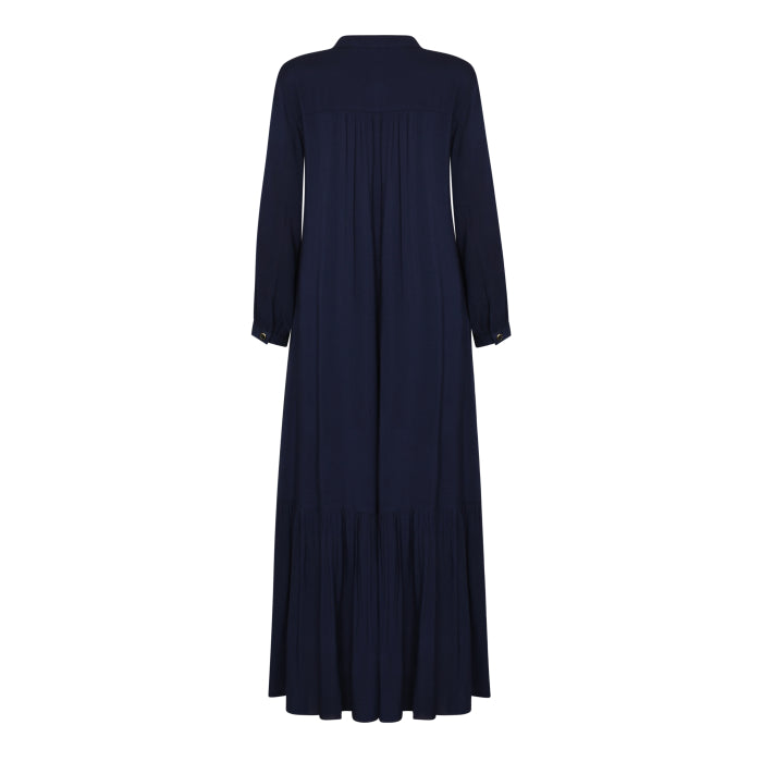 CLAUDE DRESS | NAVY RAYON