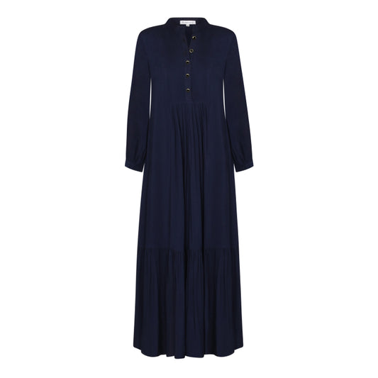CLAUDE DRESS | NAVY RAYON