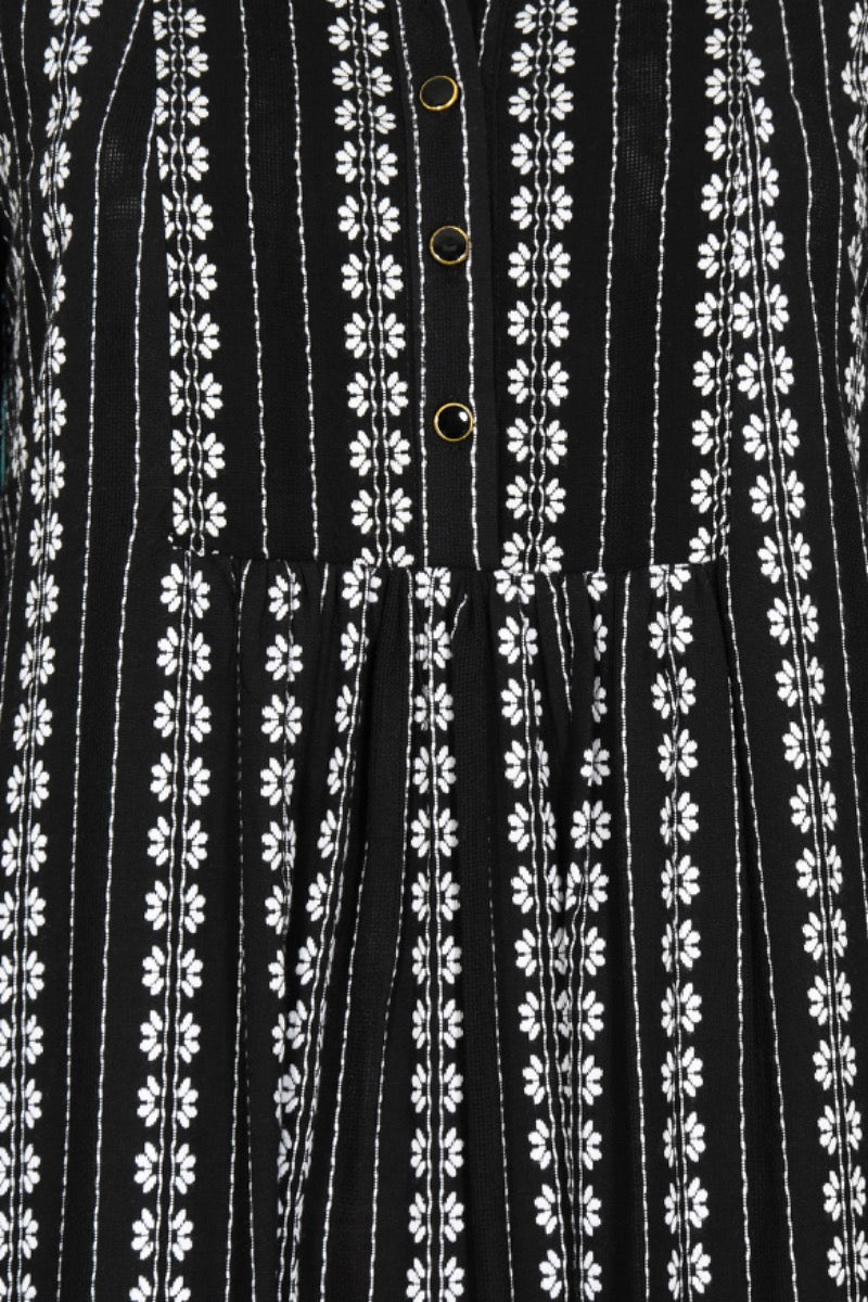 LONGER CLAUDE DRESS | EMBROIDERED COTTON