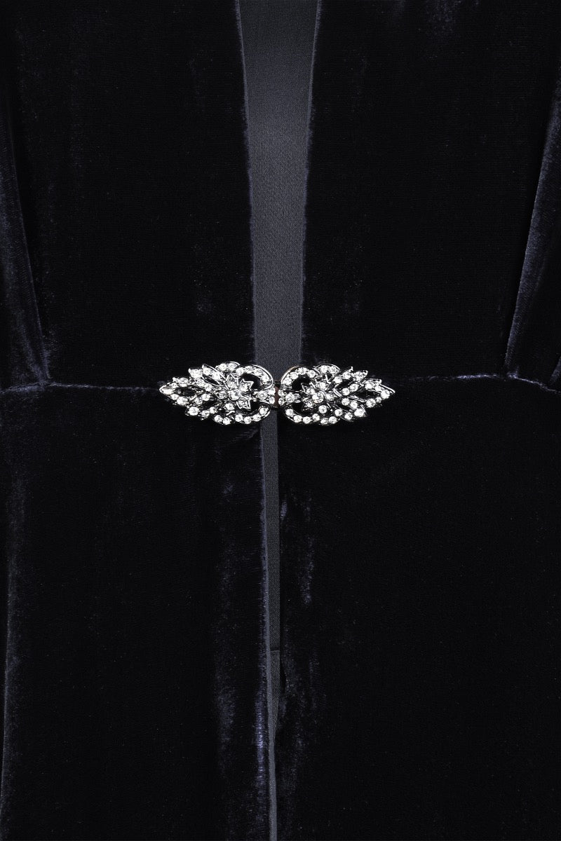 NEW DULWICH COAT | BLACK VELVET