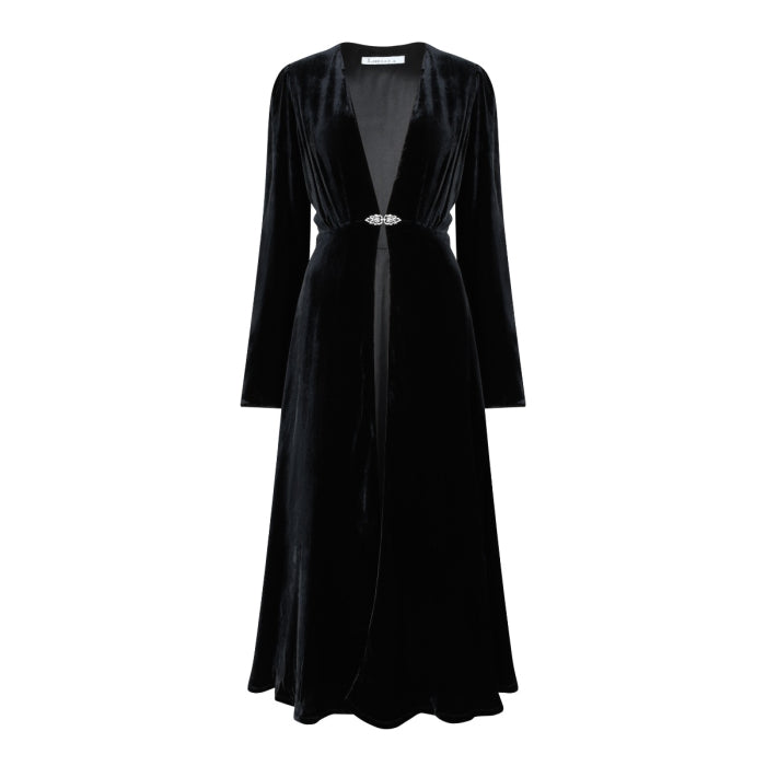 NEW DULWICH COAT | BLACK VELVET