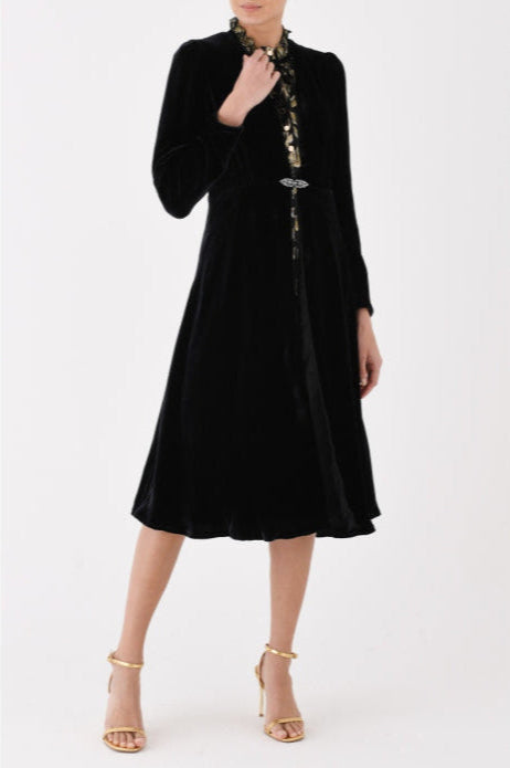 NEW DULWICH COAT | BLACK VELVET