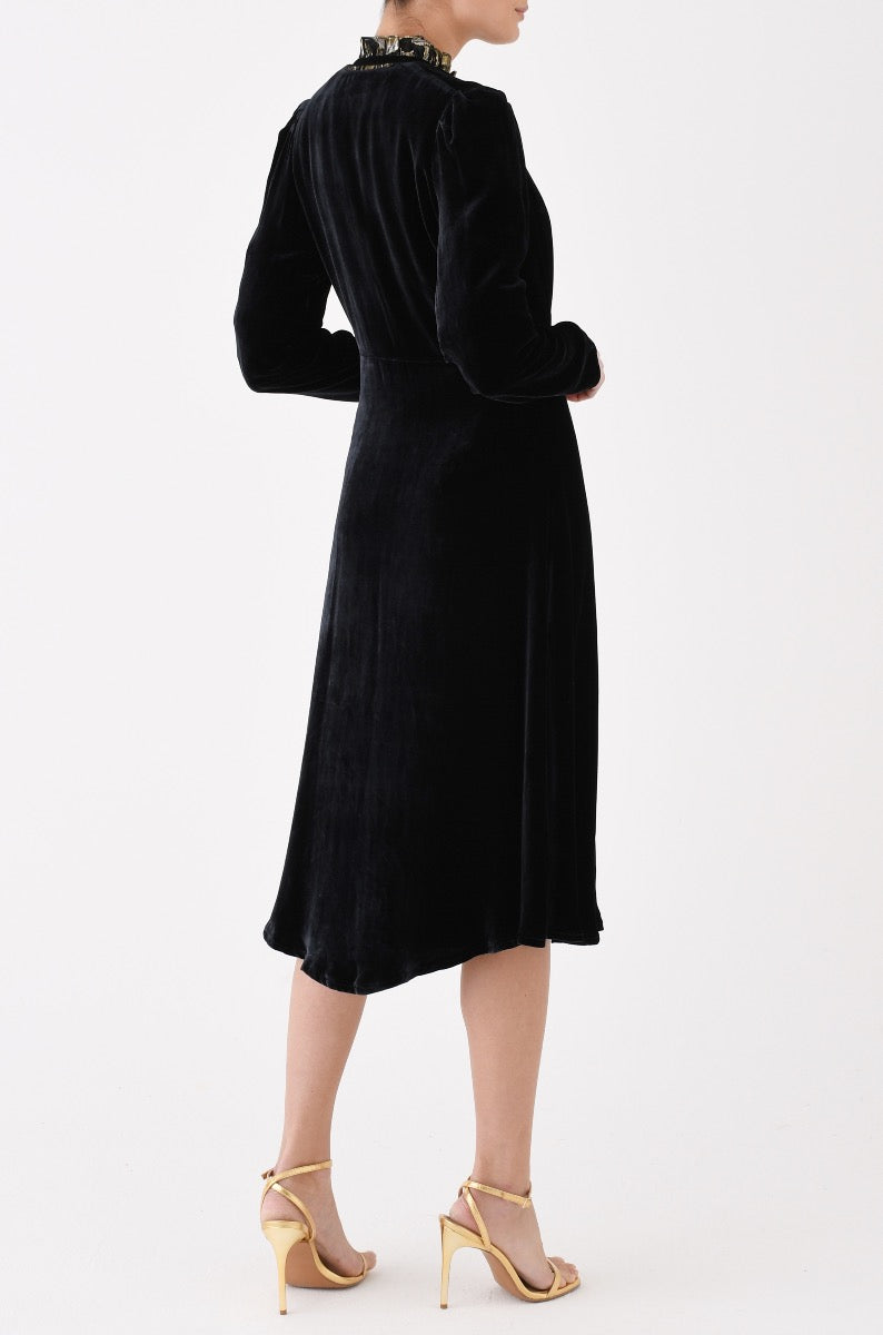 NEW DULWICH COAT | BLACK VELVET