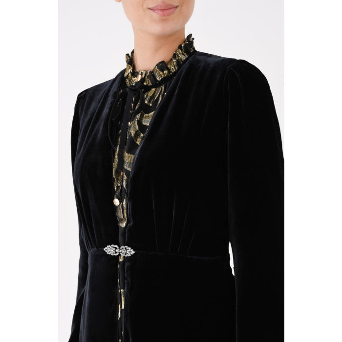 NEW DULWICH COAT | BLACK VELVET