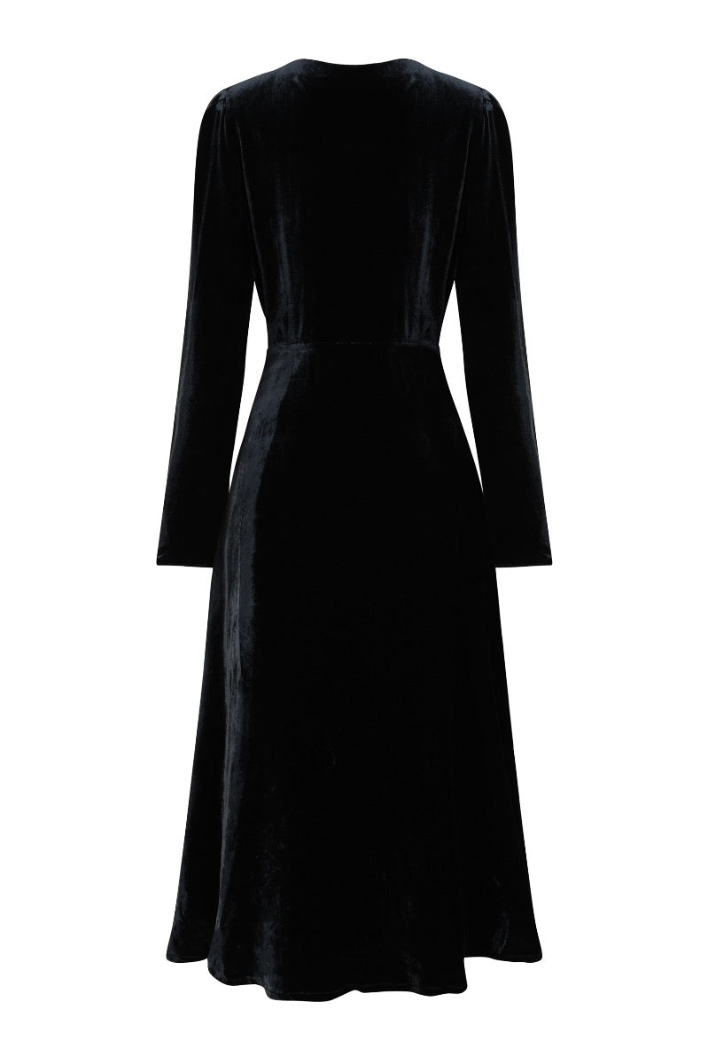 NEW DULWICH COAT | BLACK VELVET