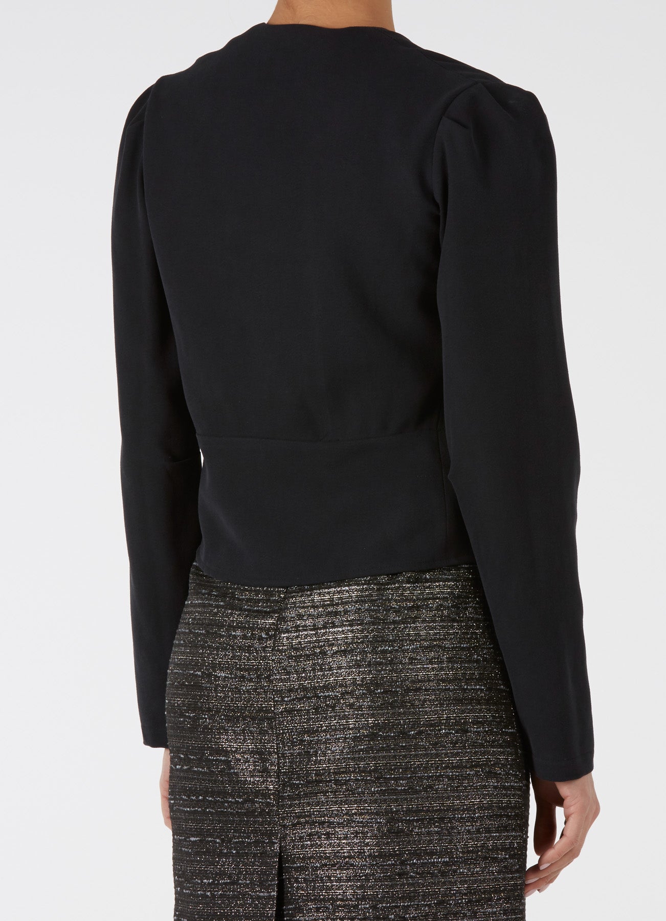 DULWICH JACKET | BLACK SILK TWILL