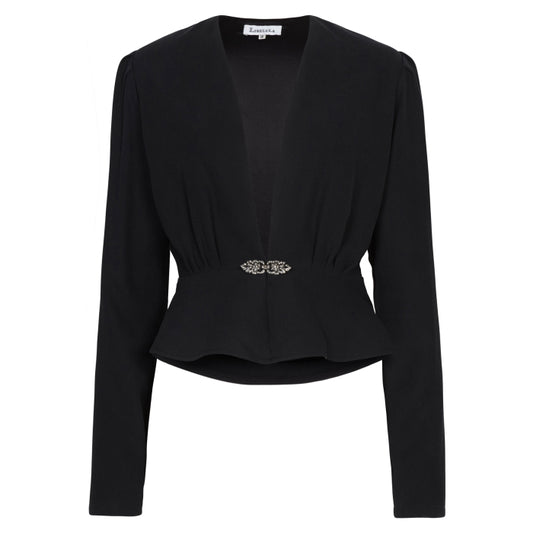 DULWICH JACKET | BLACK SILK TWILL