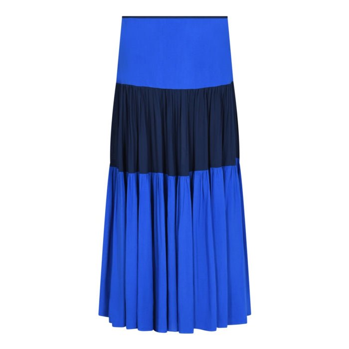 MIDI EMMA SKIRT | BLOCK COLOUR RAYONS