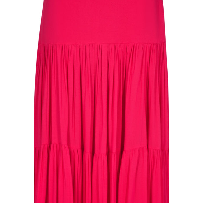 MAXI EMMA SKIRT | HOT PINK RAYON