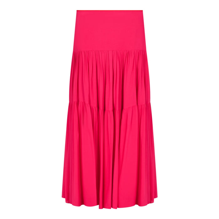 MAXI EMMA SKIRT | HOT PINK RAYON