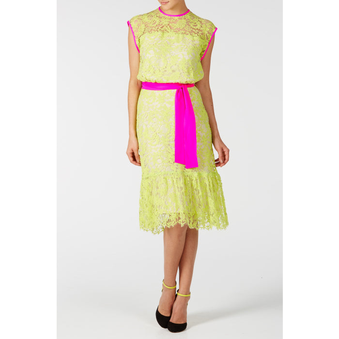 FLORA DRESS | YELLOW LACE