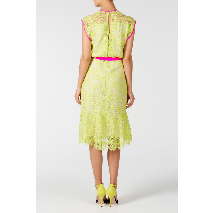 FLORA DRESS | YELLOW LACE