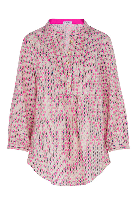 DELPHINE TOP | FLURO PRINT COTTON