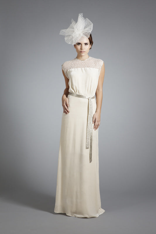 BRIDAL | LONG TATTI DRESS | VELVET AND SILK