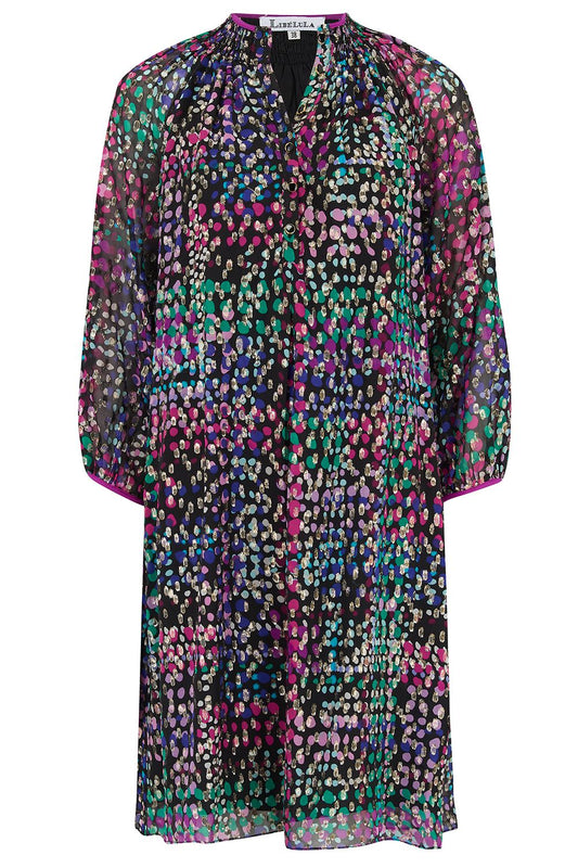 HARTFORD DRESS | GOLDEN DOTTY SILK