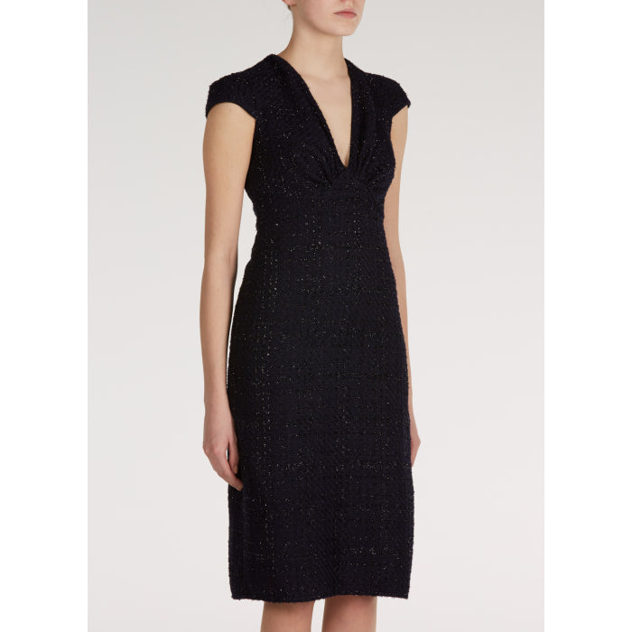 INDY DRESS | NAVY SPARKLE BOUCLE